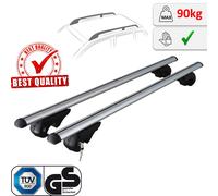 Menabà² support de barres de toit en aluminium 120 cm 90 kg TÜV / GS