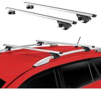 Barres de toit en aluminium pour Renault Koleos I 2008-2017 5 portes argent ABE 2x