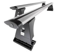 Mossa Barres de Toit en Aluminium adapté pour VW Volkswagen Multivan T7 Van (2022- ) - Porte-Bagages de Voiture Argent - Points de Montage 2