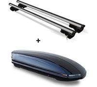 Barres de toit en aluminium VDP XL135 compatibles avec Mercedes Classe V (W447) à partir de 2015, verrouillables + coffre de toit VDP-MAA460 460 litres