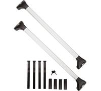 Barres de Toit Fabbri Télescopique Aluminium Rail Ouvert Alu Viva 2 Ra Argent
