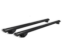 Barres de toit FARAD BM + IRON2 en acier compatibles avec Fiat Tipo SW à partir de 2016 avec mains courantes basses railing intégrées