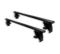 Barres de toit Farad BS + IRON2 compatibles avec Renault Megane 3 Coupé de 2008 à 2016 (3 portes) - Barres de toit en acier pour voiture sans rails sur le toit