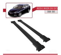 Barres De Toit - Fly - Mazda 6 Wagon (Gh1-Gh2) - Aluminium - Noir - Charge Utile 300 Kg