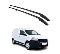 Barres de Toit longitudinales Compatible avec Dacia Dokker 2012-2021 Aluminium Noir 2Pcs
