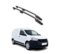 Barres de toit longitudinales pour Dacia Dokker 2012-2021 Aluminium Noir