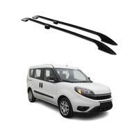 Barres de Toit longitudinales pour Fiat Doblo 2010-2021 L1 Aluminium Noir 2Pcs
