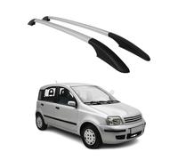 Barres de Toit longitudinales pour Fiat Panda 2004-2012 Aluminium Gray 2 Pcs