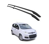 Barres de Toit longitudinales pour Fiat Panda 2012-2025 Aluminium Noir