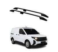 Barres de Toit longitudinales pour Ford Tourneo Courier 2023-2026 Aluminium Noir 2 Pcs
