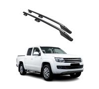 Barres de toit longitudinales pour VW Amarok Double Cab 2010-2024 Alu Noir