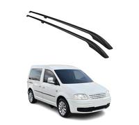 Barres de Toit longitudinales pour VW Caddy 2003-2020 L1 Aluminium Noir 2X