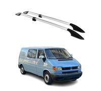 Barres de toit longitudinales pour VW T4 Transporter 1990-2003 L2 Alu Gris