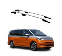OMAC Barres De Toit Longitudinales pour VW T7 Multivan 2021-2024 Alu Gris 2X L1/L2