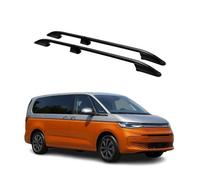 OMAC Barres De Toit Longitudinales compatibles avec VW T7 Multivan 2021-2026 Aluminium Noir 2Pcs