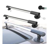 Barres De Toit Magnétiques Fixes, Diamètre De La Ventouse : 10 cm, Charge : 150 kg, Barres Transversales Réglables/Fixation Rapide, pour Porte-vélos Et Bagages.,98-113cm