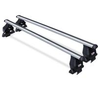 Barres de toit Menabo Tema compatibles avec Toyota Yaris (5 portes) 1999-2017 Aluminium