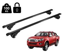 Barres de toit Nordrive Isuzu D-Max Double Cab 2012-2020 Noires, Serrure