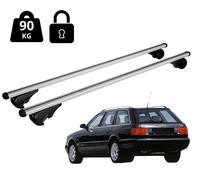 Barres de toit Nordrive Pour Audi 100 Avant 1982-1994 120 cm Argento Alu