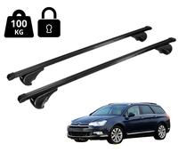 Barres De Toit Nordrive Pour Citroen C5 Tourer 2008-2017 120 Cm Acier Noir