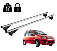 Barres de toit Nordrive pour FIAT Panda (169) 2003-2012 127 cm Argento, Serrure