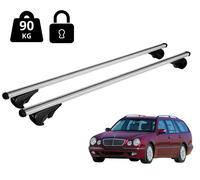 Barres De Toit Nordrive Pour Mercedes S210 SW 1996-2003 Argent 120 Cm