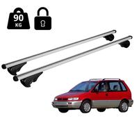 Barres de toit Nordrive Pour Mitsubishi Space Runner 1991-2001 Noir 120 cm Acier