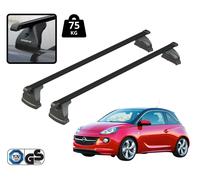 Barres de toit Nordrive Pour Opel Adam 2013-2019 Charge 75 Kg Acier Noir