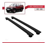 Barres De Toit - Opel - Basic Modèle - Aluminium - Noir - Charge Utile < 300 Kg
