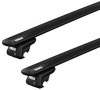 Barres de toit Peugeot 405 Break (06/87-10/98) Thule WingBar Evo Black Alu