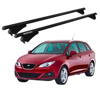 Barres de toit Porte-Bagages De Toit Pour Seat Ibiza 4 St 2010-2016 Noir MENABO