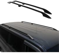 OMAC Barres de Toit longitudinales Compatible avec Dacia Dokker 2012-2021 Aluminium Noir 2Pcs