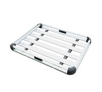 Barres De Toit Porte-bagages Universel À Double Pont Voiture Cadre Toit Uniquement Sans Barres Transversales Support Fret 100kg Panier À Bagages Voiture(Silver A)
