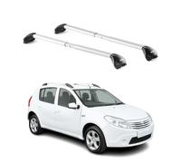Barres de toit pour Dacia Sandero Stepway 2010-2026 5P Gris Argenté 2 pièces ABE
