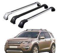 Barres De Toit pour Discovery Sport 2015-2020, Voiture Porte Bagages Transversales Galerie Aluminium Verrouillable avec Les Rails de Toit Surélevés,Black-1 Pair