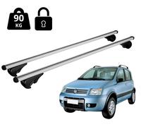 Barres de toit pour Fiat Panda 4X4 (169) 2004-2012 Avec Main Courante Antivol