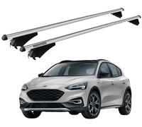 Barres de Toit Pour Ford Focus IV Active De 2019- Avec Système Antivol Argent