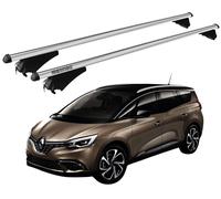 Barres de toit Pour Grand Scenic 4 2017- Avec Système Antivol MENABO Aluminium