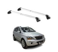 Barres de toit pour Kia Sorento JC 2002-2009 5P Gris Argenté 2 pièces ABE