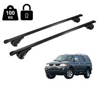Barres de toit Pour Mitsubishi Pajero Sport 1998-2008 Noir 120 cm