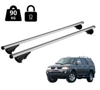 Barres de toit Pour Mitsubishi Parejo Sport 1998-2008 Avec Main Courante Antivol