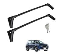 Barres de Toit pour Nissan X-Trail 2020-2023 with Lock, Réglables Kit de 2 Barres de Toit Transversales Porte-Bagages
