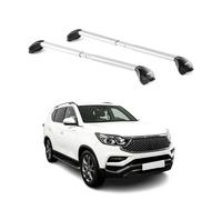 Barres de toit pour Ssangyong Rexton IV 2017-2026 Gris Argenté 2 pièces ABE