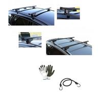 Barres de toit pour toit de voiture, 110 cm, barre pour voiture, avec main courante aussi haut que bas, compatible avec Suzuki Jimny 3p 1999, porte-bagages en acier prémontés CLOP G3 Charge max 75 kg