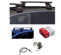 Barres de toit pour toit de voiture, 130 cm, barre pour voiture, compatible avec Lancia Ypsilon 5p 2011 (68.078), porte-bagages en acier avec kit de fixation directe sur le toit sans main courante