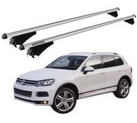 Barres de toit Pour Touareg 2 (7P) 2014-2018 Avec Antivol MENABO Aluminium