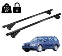 Barres de toit Pour VW Bora 2000-2006 Avec Appui Porte-Bagages Noir