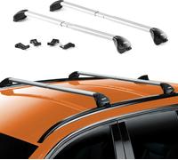 Barres de toit pour VW Polo V Cross 6R 2010-2017 alu argent 2 pcs ABE