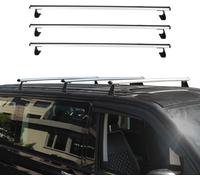 Barres de toit pour VW T7 Multivan 2021-2024 Barres transversales argent alu 3 pcs