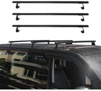 Barres de toit pour VW T7 Multivan 2021-2024 Barres transversales noires en aluminium 3pcs